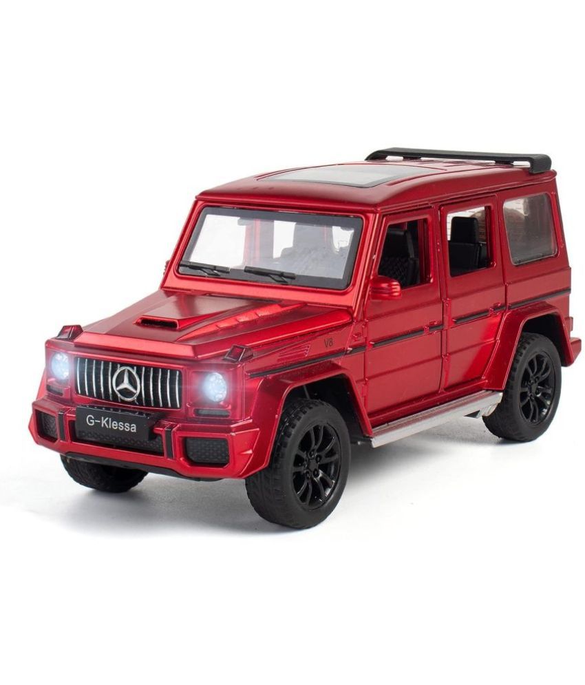     			Alloy Metal Pull Back Die-cast Car Scale Model with Sound Light Mini Auto Toy for Kids Metal Model Toy Car with Sound and Light【MULTICOLOR】 (1.32- AMG G63 - MULTICOLOR)