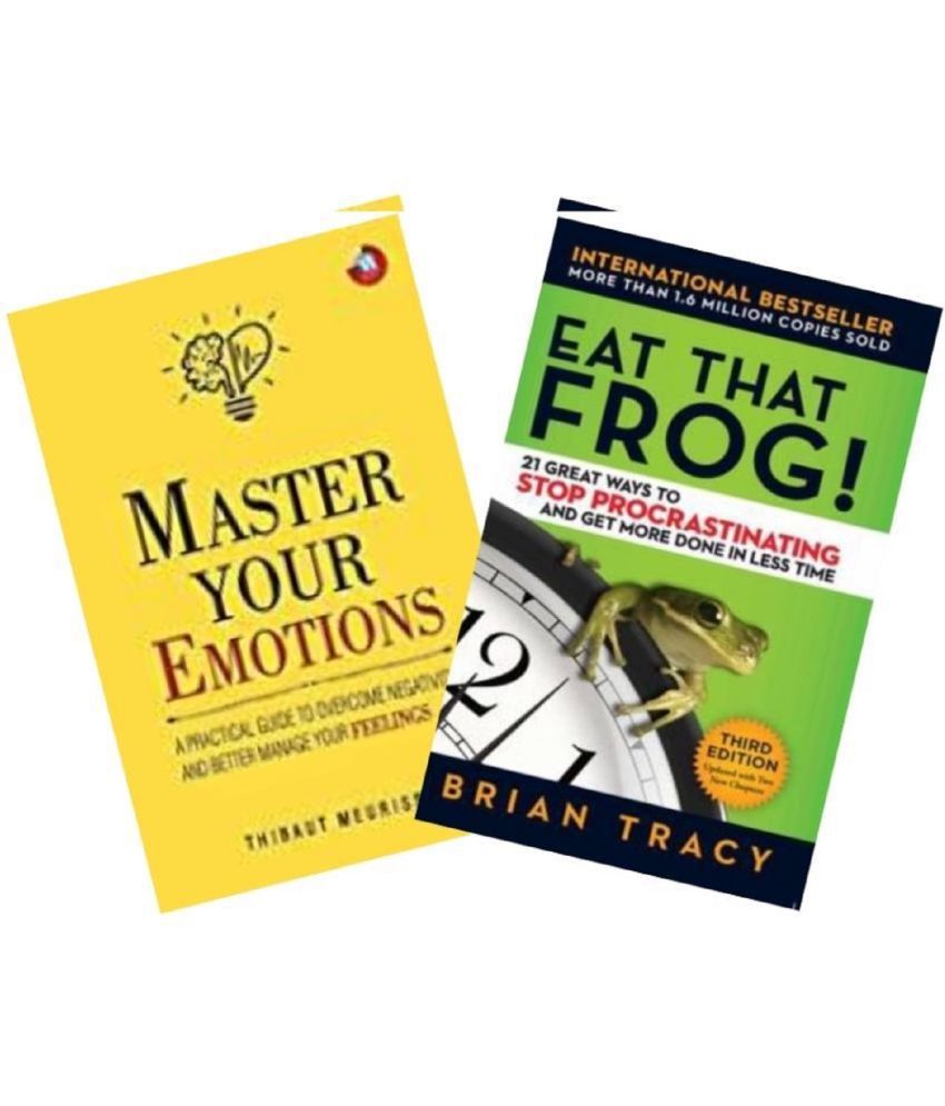     			( Combo of 2 books ) Master Your Emotions + Eat That Frog (English, Paperback )