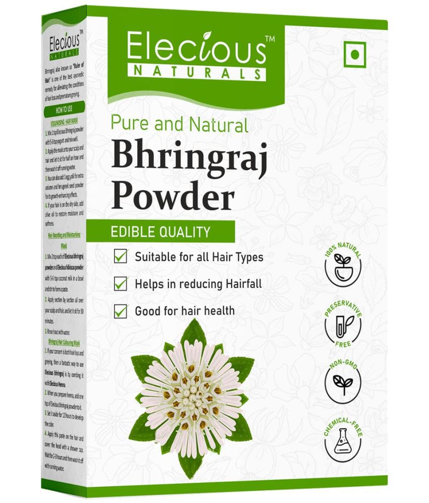     			Elecious Bhringraj Powder for hair growth (200 Grams) | Good for Hair and oral consumption