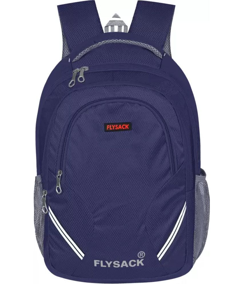     			FLYSACK Blue PU Backpack ( 40 Ltrs )