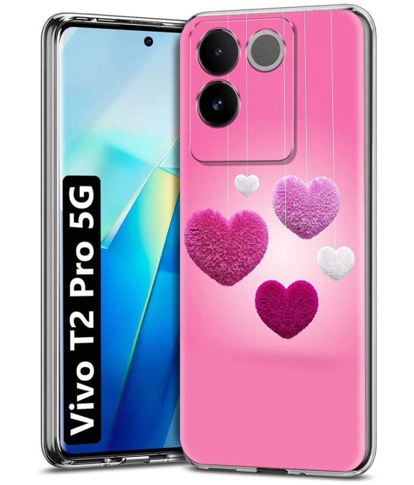     			Fashionury Multicolor Printed Back Cover Silicon Compatible For Vivo T2 Pro 5G ( Pack of 1 )