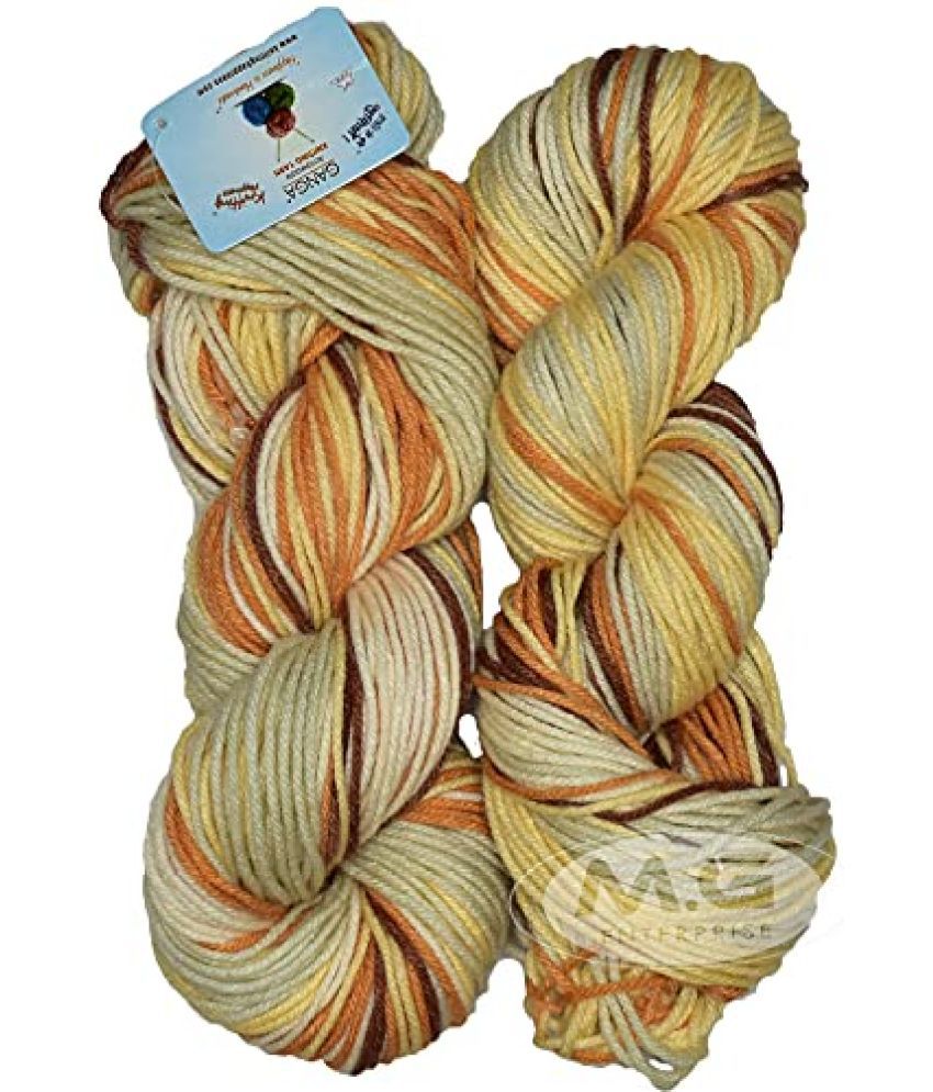     			Ganga Knitting Yarn Thick Chunky Wool, ALI Granite 500 gm Best Used with Knitting Needles, Crochet Needles Wool Yarn for Knitting - af