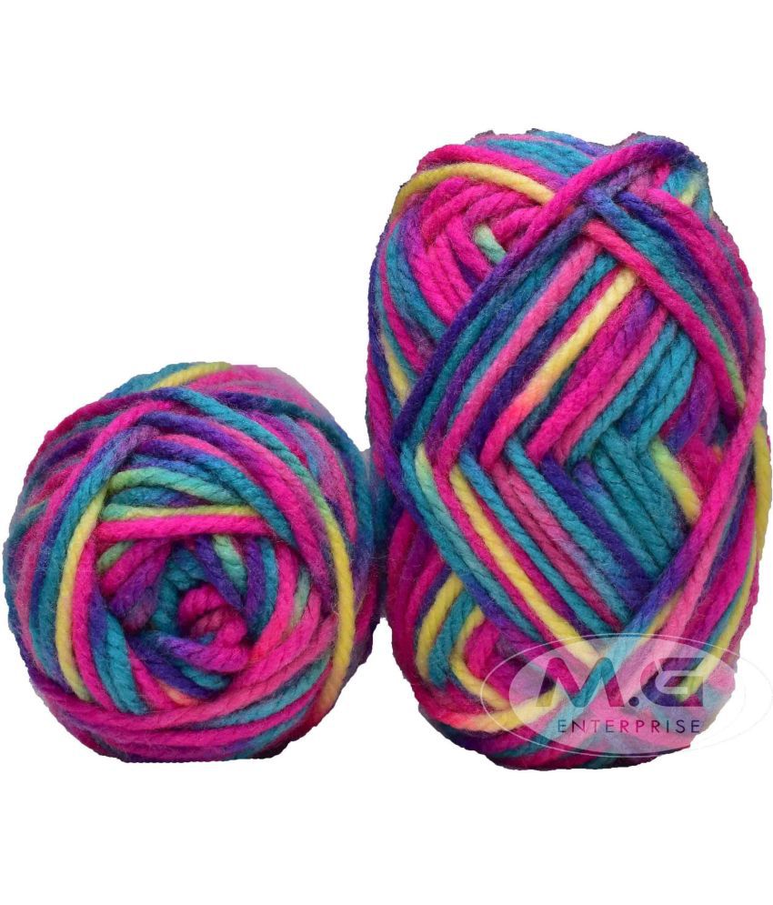     			Ganga Knitting Yarn Thick Chunky Wool, Strawberry 2 200 gm Best Used with Knitting Needles, Crochet Needles Wool Yarn for Knitting. by Ganga