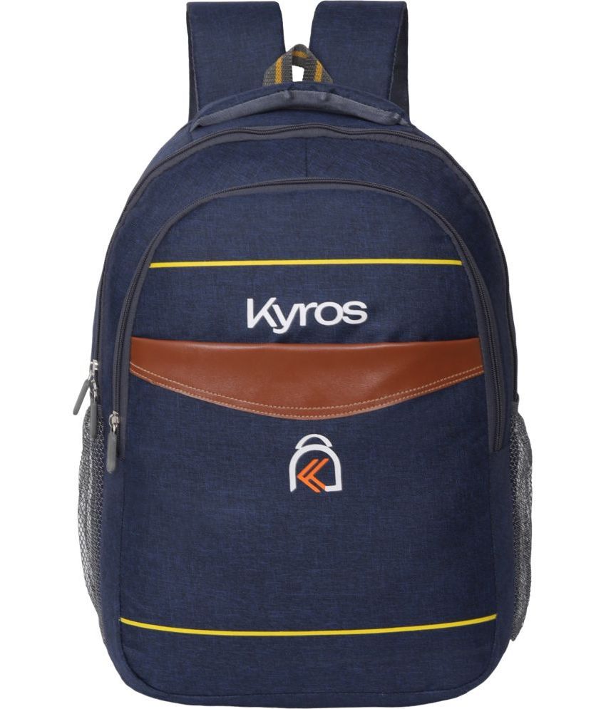     			Kyros Blue Polyester Backpack ( 35 Ltrs )