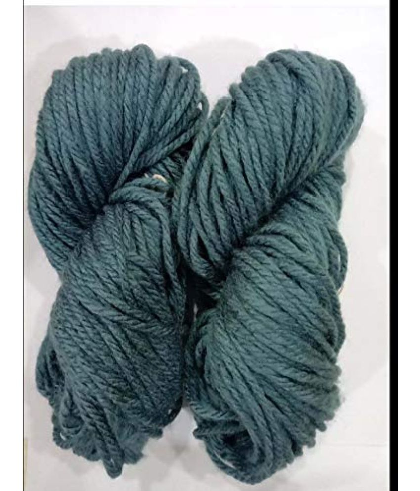     			NTGS GANGA Crochet Needles Thick Chunky Wool Knitting Yarn - 200 gm, Shade Colour Dark Grey