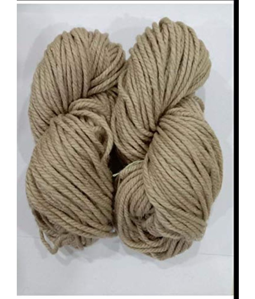     			NTGS GANGA Knitting Yarn Thick Chunky Wool, 300 gm Best Used with Knitting Needles, Crochet Needles Wool Yarn for Knitting. by GANGA Shade Colour Light Bro
