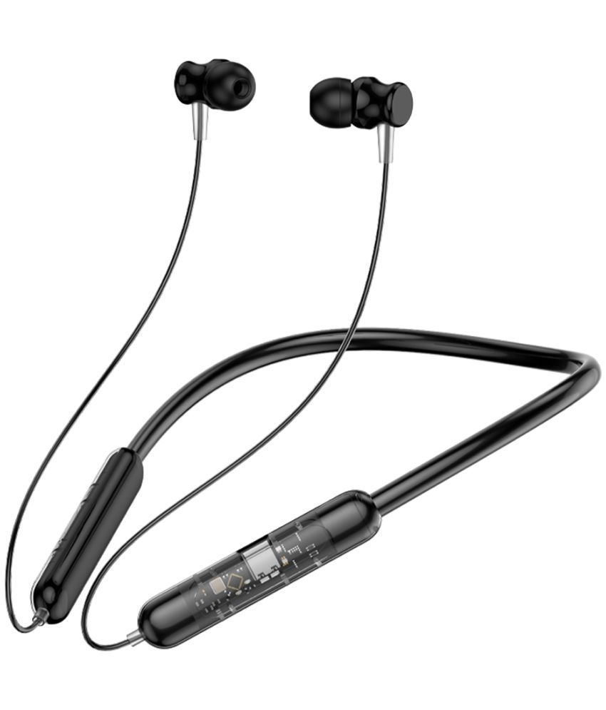     			Tecsox In-the-ear Bluetooth Headset with Upto 30h Talktime Deep Bass - Black