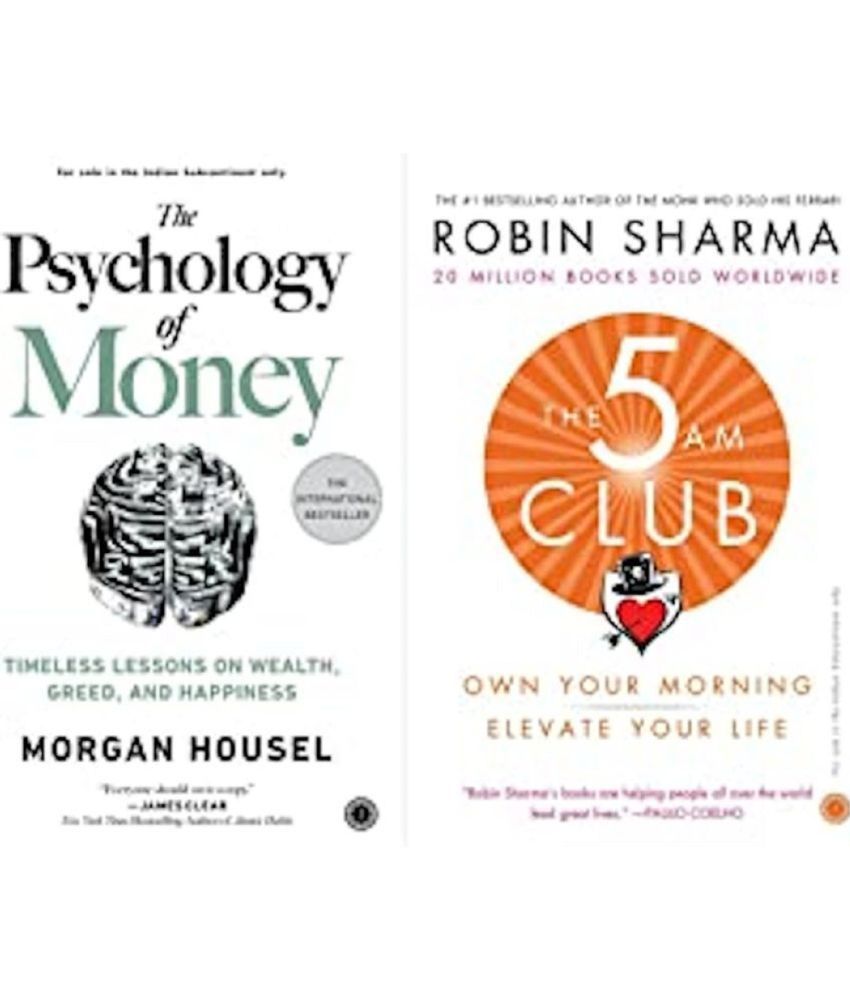     			The Psychology of Money+The 5 AM Club: Own Your Morning, Elevate Your Life(Set of 2 Books)