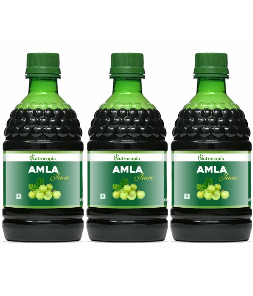     			NUTROCOPIA  Amla Juice  Vegetable Juice 400 ml Pack of 3