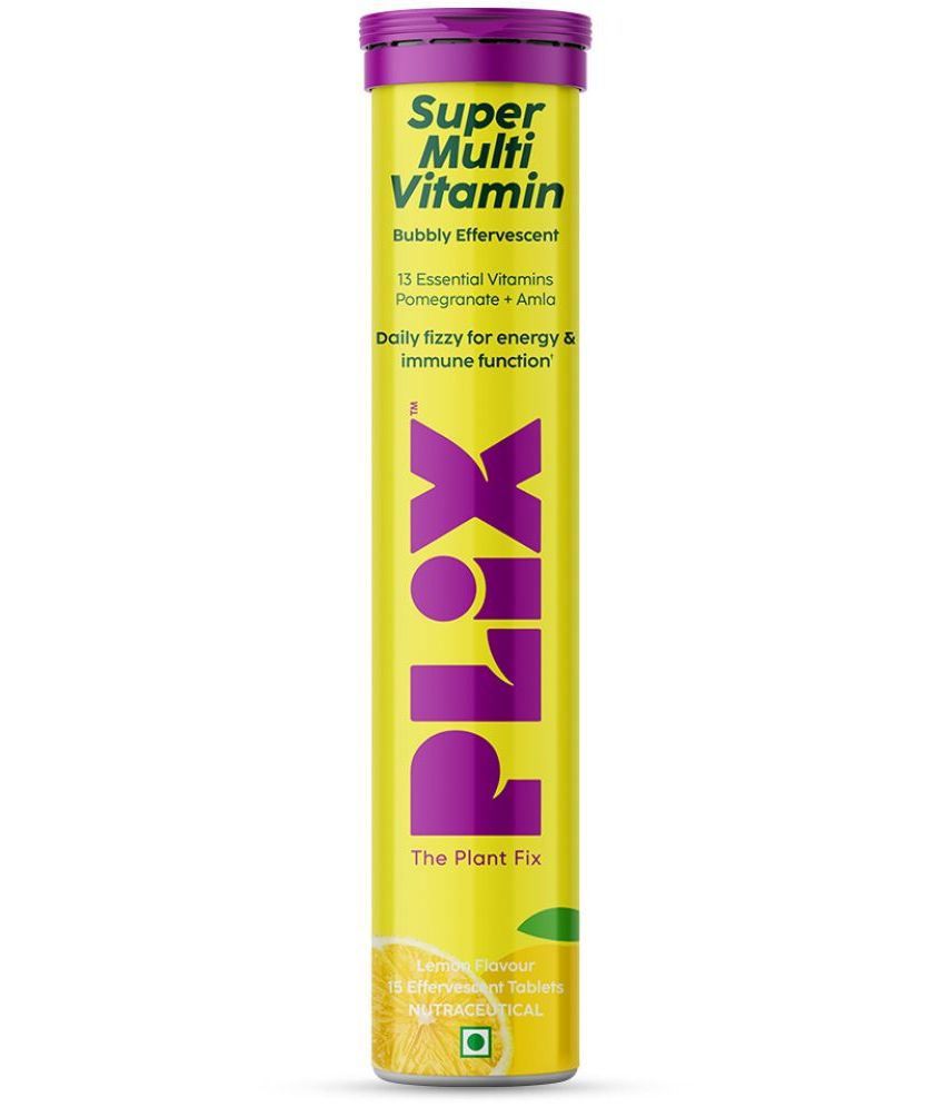     			The Plant Fix Plix Multivitamin 15 Effervescent Tablets for Daily Nutrition Lemon(15 No)