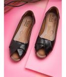 NATSHUZ Black Women's Casual Ballerinas