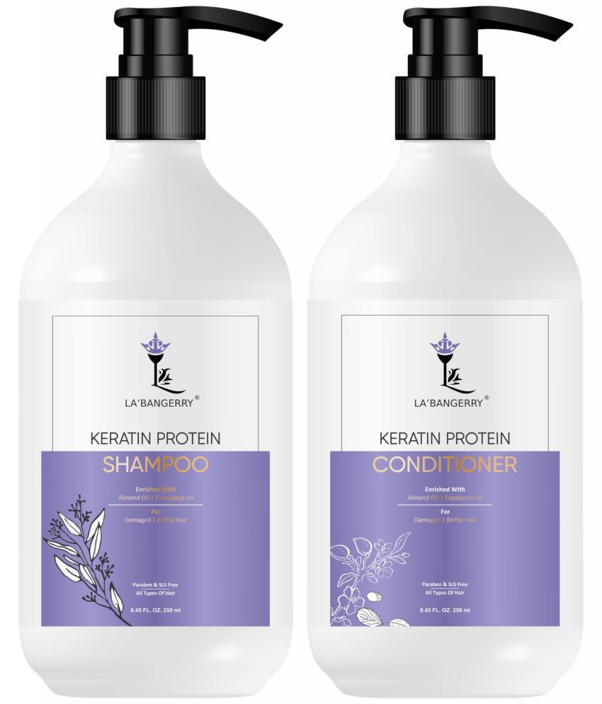     			LA'BANGERRY Keratin Protein Shampoo & Keratin Protein Conditioner Combo - 500ml