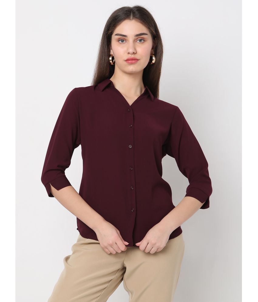     			Smarty Pants Wine Cotton Women's Shirt Style Top ( Pack of 1 )
