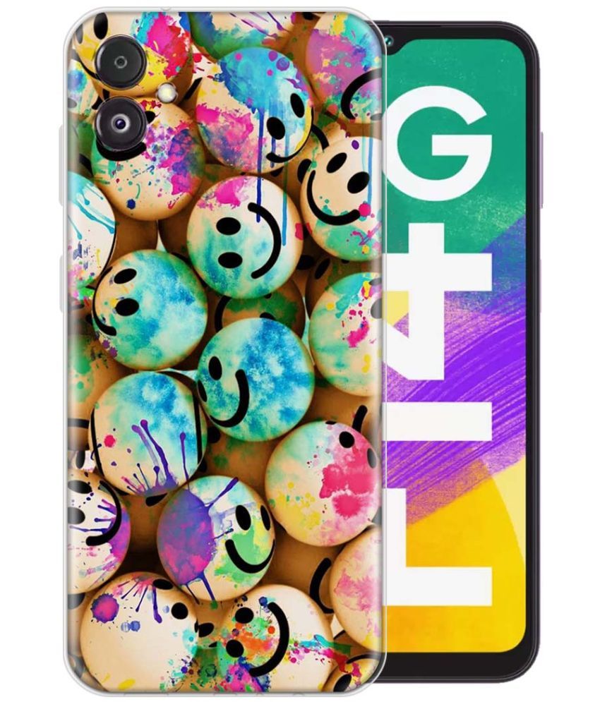     			Fashionury Multicolor Printed Back Cover Silicon Compatible For Samsung Galaxy F14 5G ( Pack of 1 )