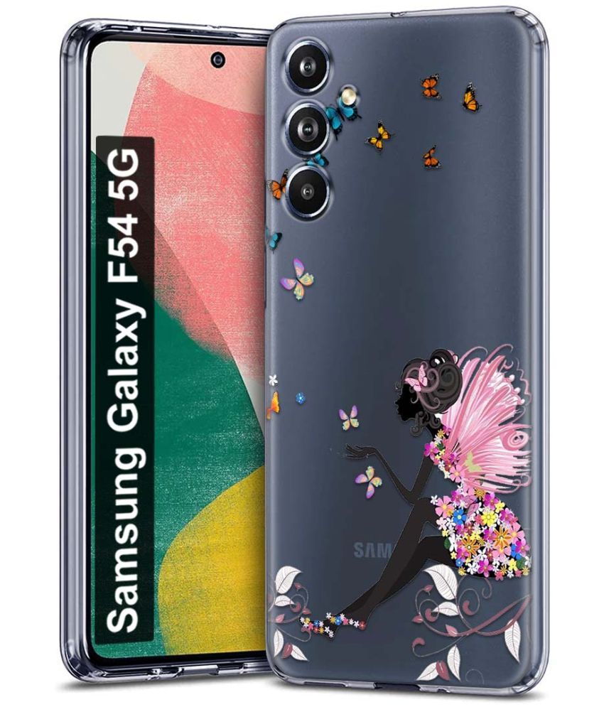     			Fashionury Multicolor Printed Back Cover Silicon Compatible For Samsung Galaxy F54 5G ( Pack of 1 )