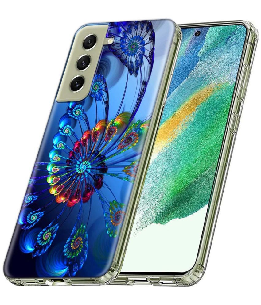     			Fashionury Multicolor Printed Back Cover Silicon Compatible For Samsung Galaxy S21 FE ( Pack of 1 )