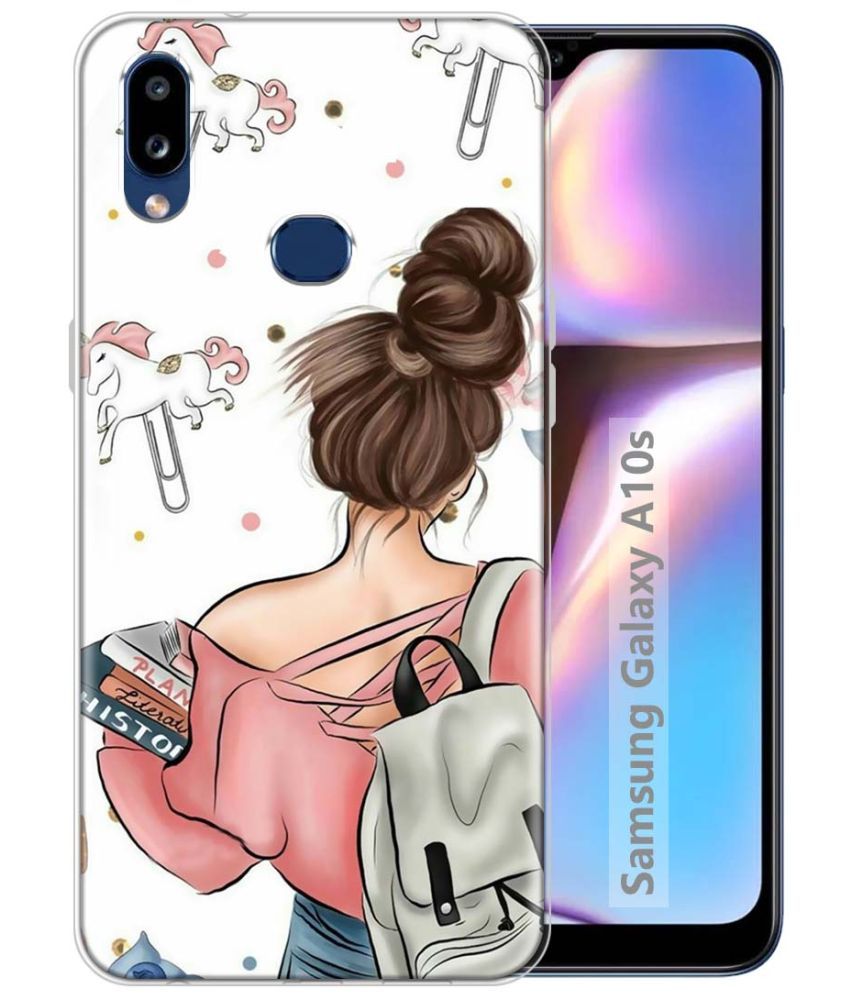     			Fashionury Multicolor Printed Back Cover Silicon Compatible For Samsung Galaxy A10s ( Pack of 1 )