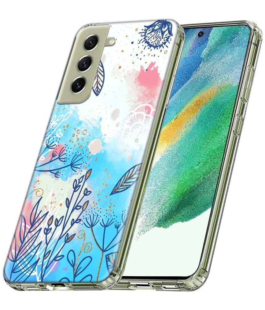     			Fashionury Multicolor Printed Back Cover Silicon Compatible For Samsung Galaxy S21 FE ( Pack of 1 )