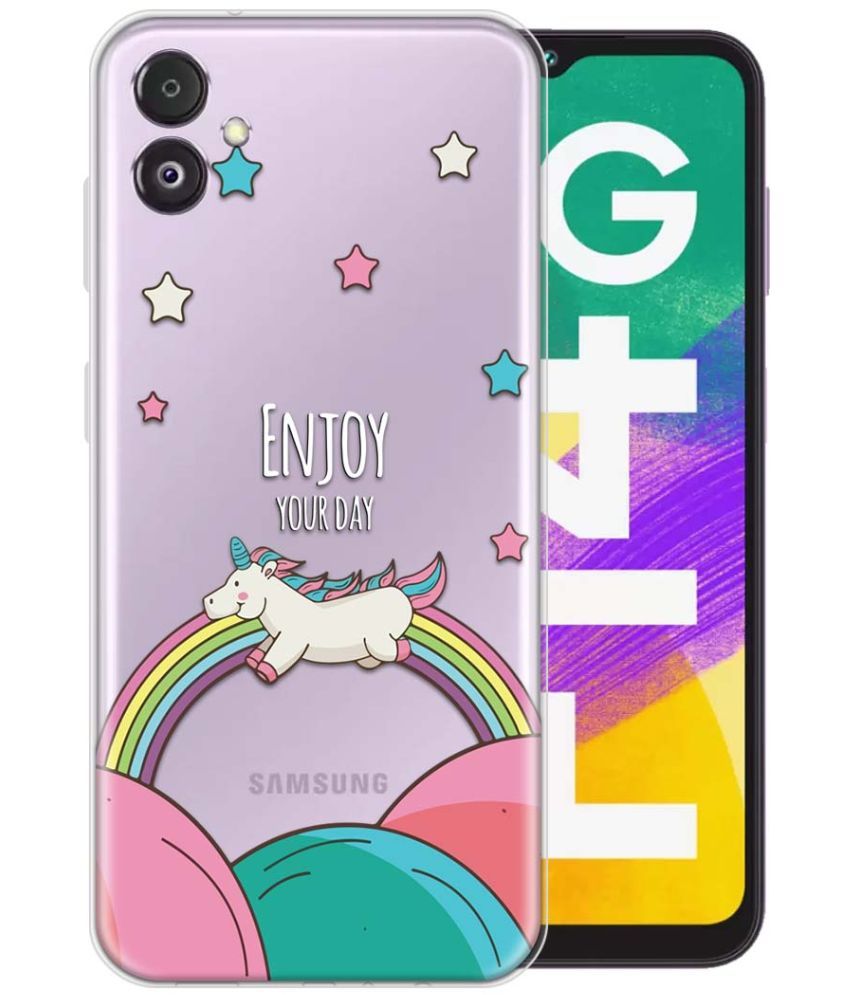     			Fashionury Multicolor Printed Back Cover Silicon Compatible For Samsung Galaxy F14 5G ( Pack of 1 )