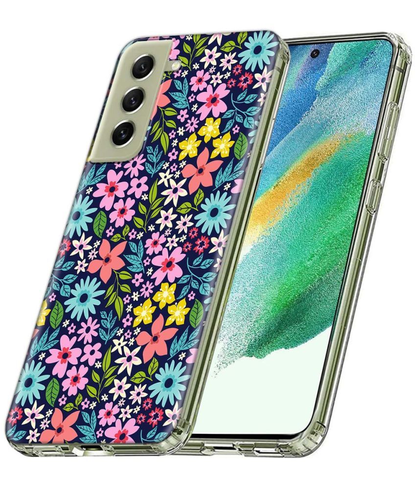     			Fashionury Multicolor Printed Back Cover Silicon Compatible For Samsung Galaxy S21 FE ( Pack of 1 )