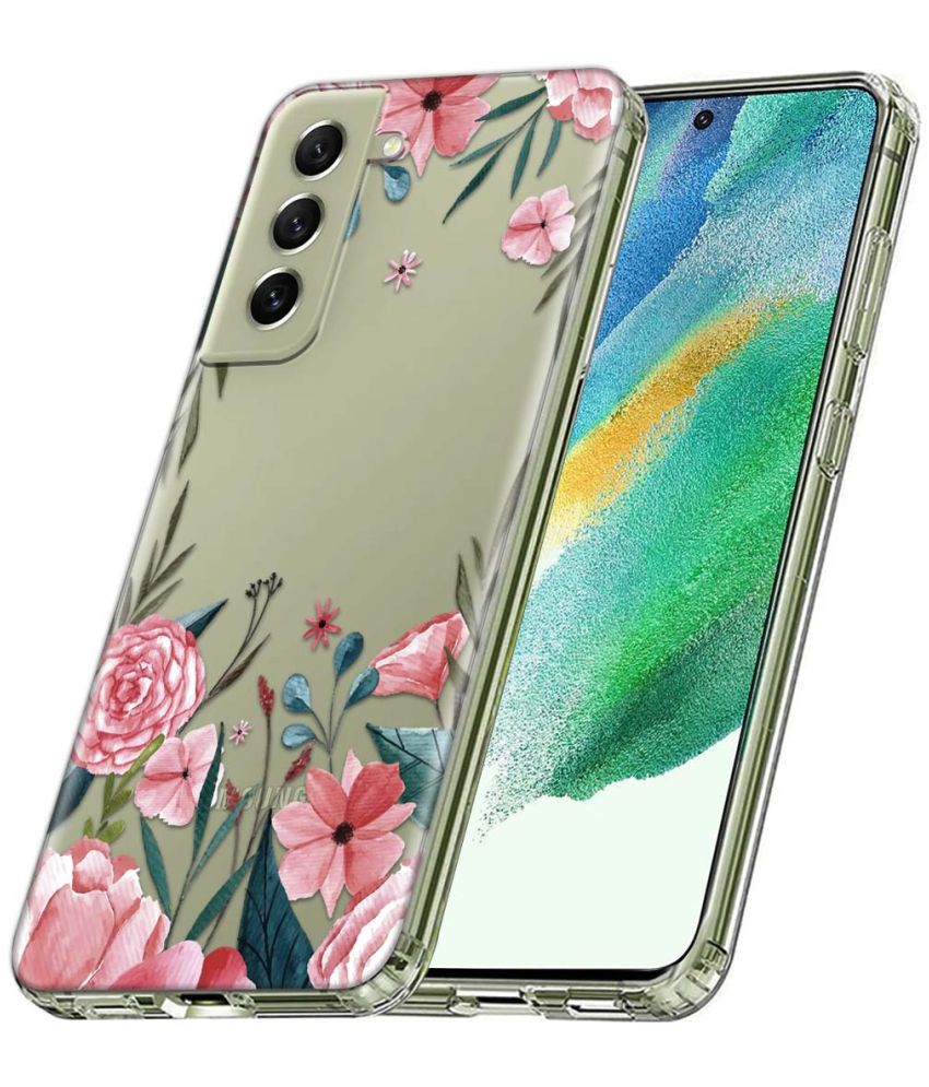     			Fashionury Multicolor Printed Back Cover Silicon Compatible For Samsung Galaxy S21 FE ( Pack of 1 )