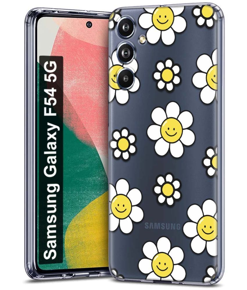     			Fashionury Multicolor Printed Back Cover Silicon Compatible For Samsung Galaxy F54 5G ( Pack of 1 )