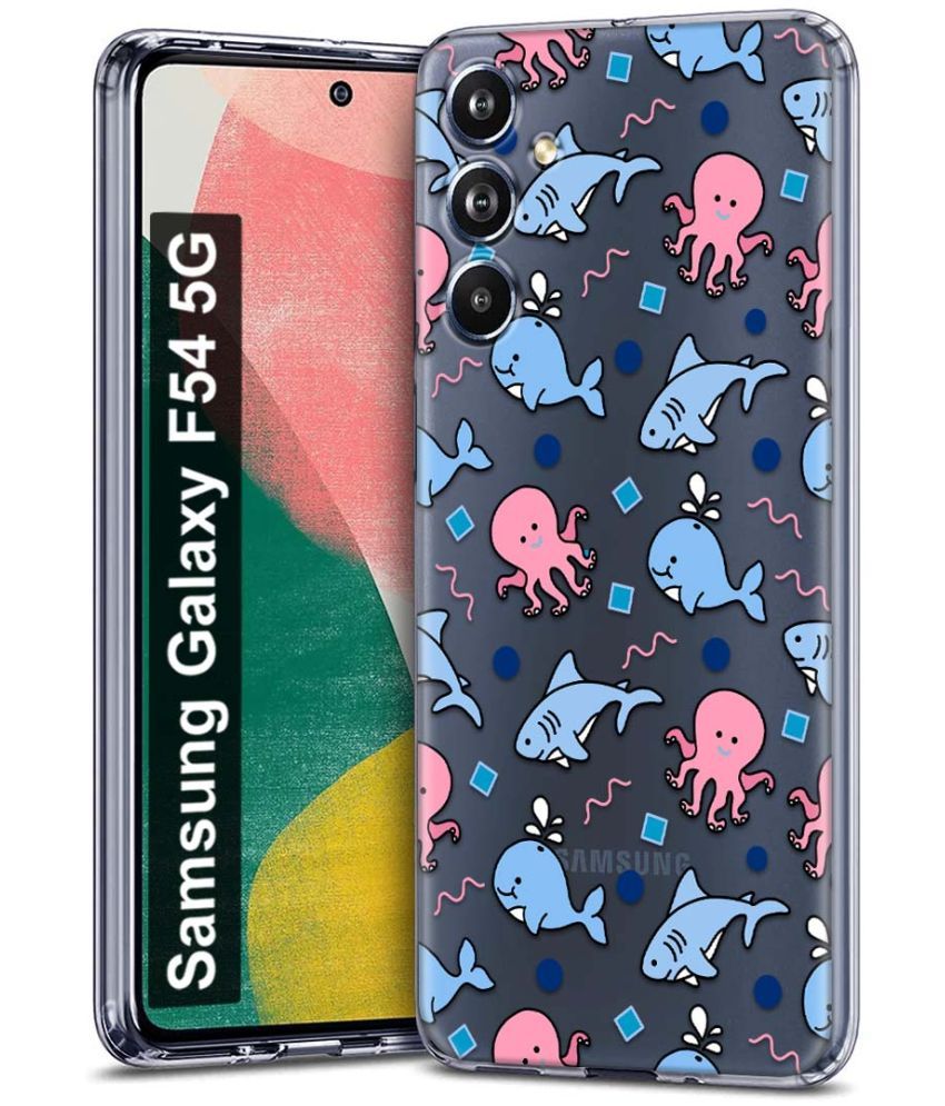     			Fashionury Multicolor Printed Back Cover Silicon Compatible For Samsung Galaxy F54 5G ( Pack of 1 )