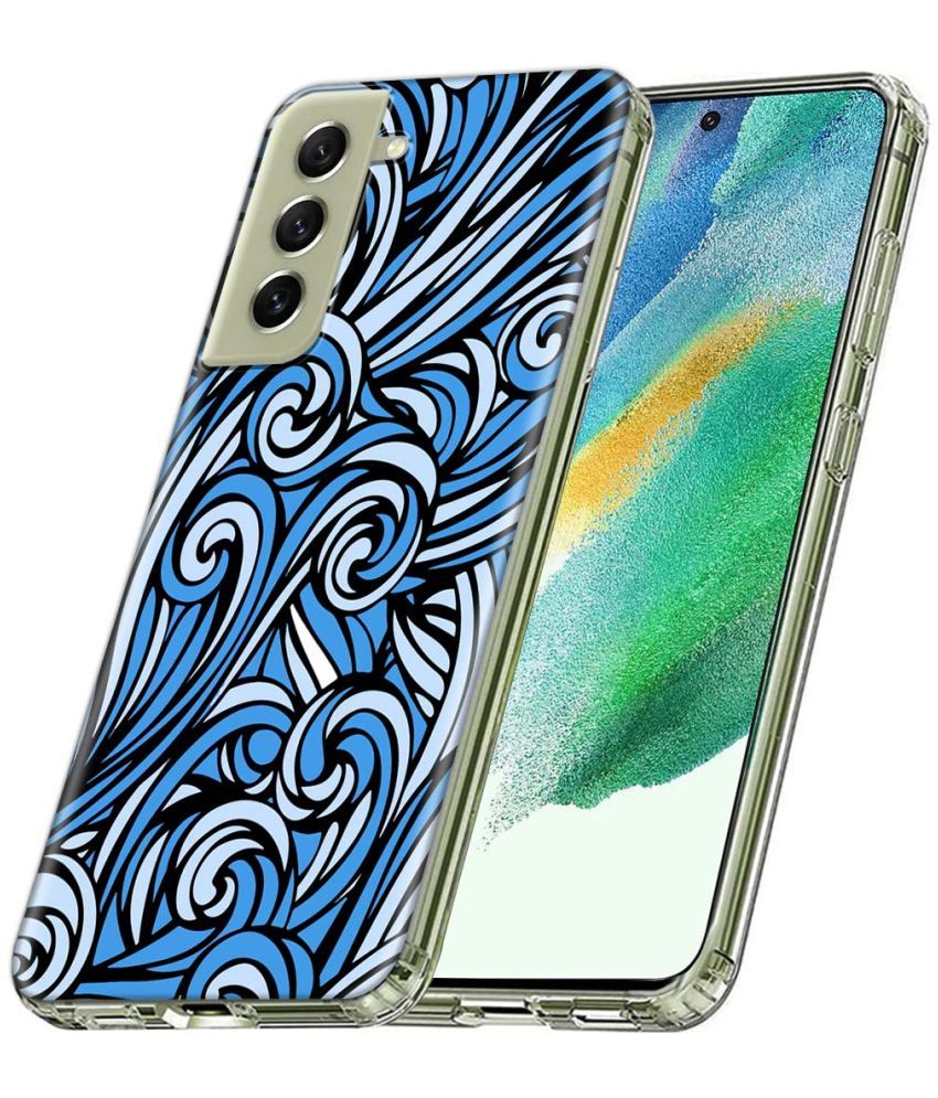     			Fashionury Multicolor Printed Back Cover Silicon Compatible For Samsung Galaxy S21 FE ( Pack of 1 )