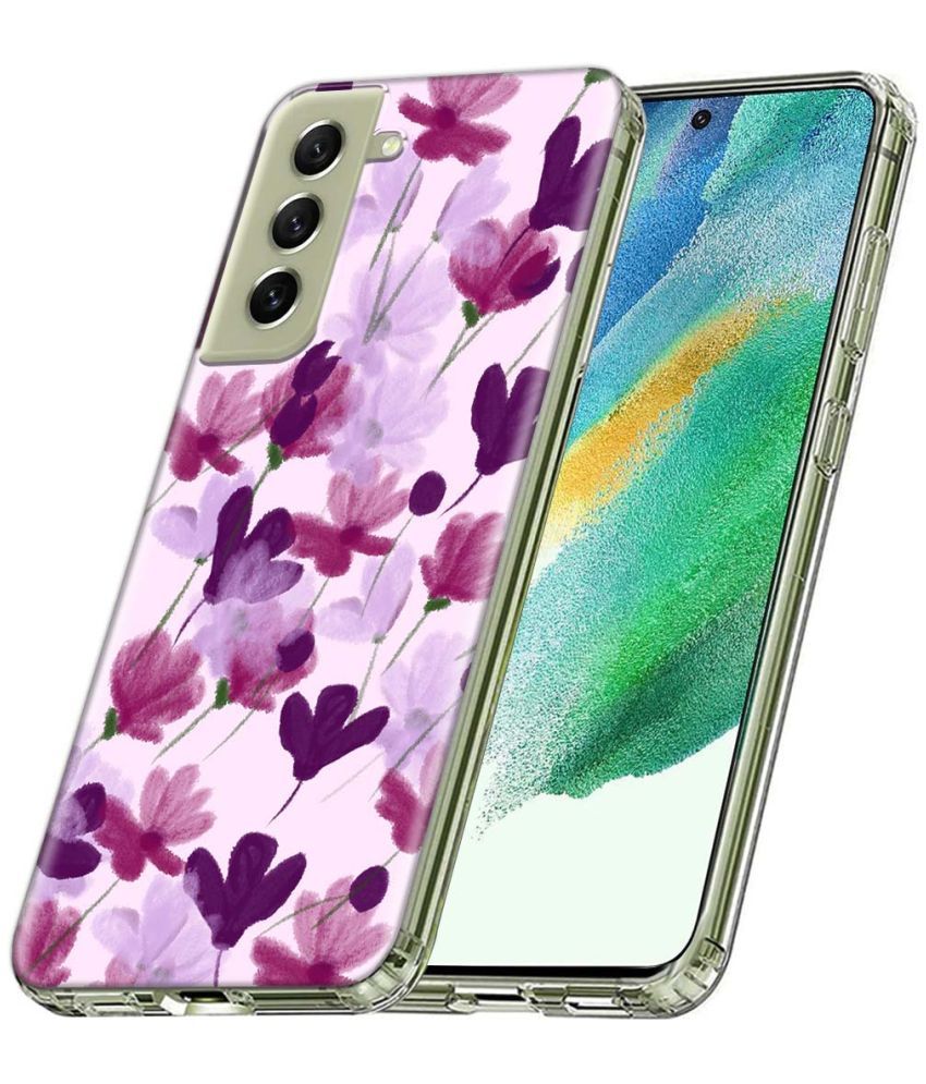     			Fashionury Multicolor Printed Back Cover Silicon Compatible For Samsung Galaxy S21 FE ( Pack of 1 )