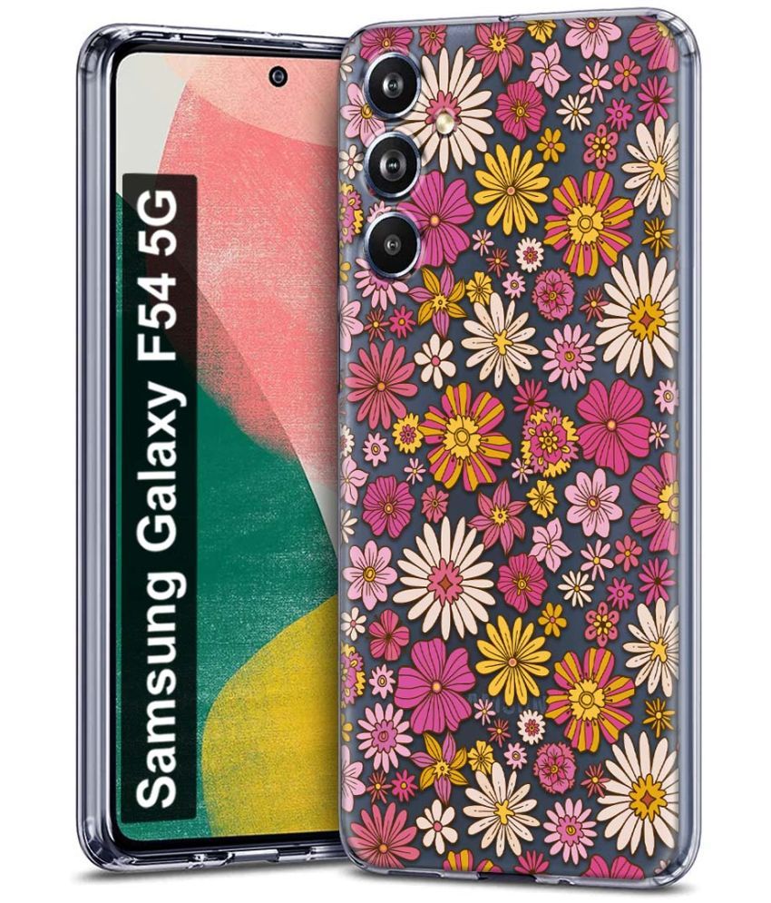     			Fashionury Multicolor Printed Back Cover Silicon Compatible For Samsung Galaxy F54 5G ( Pack of 1 )