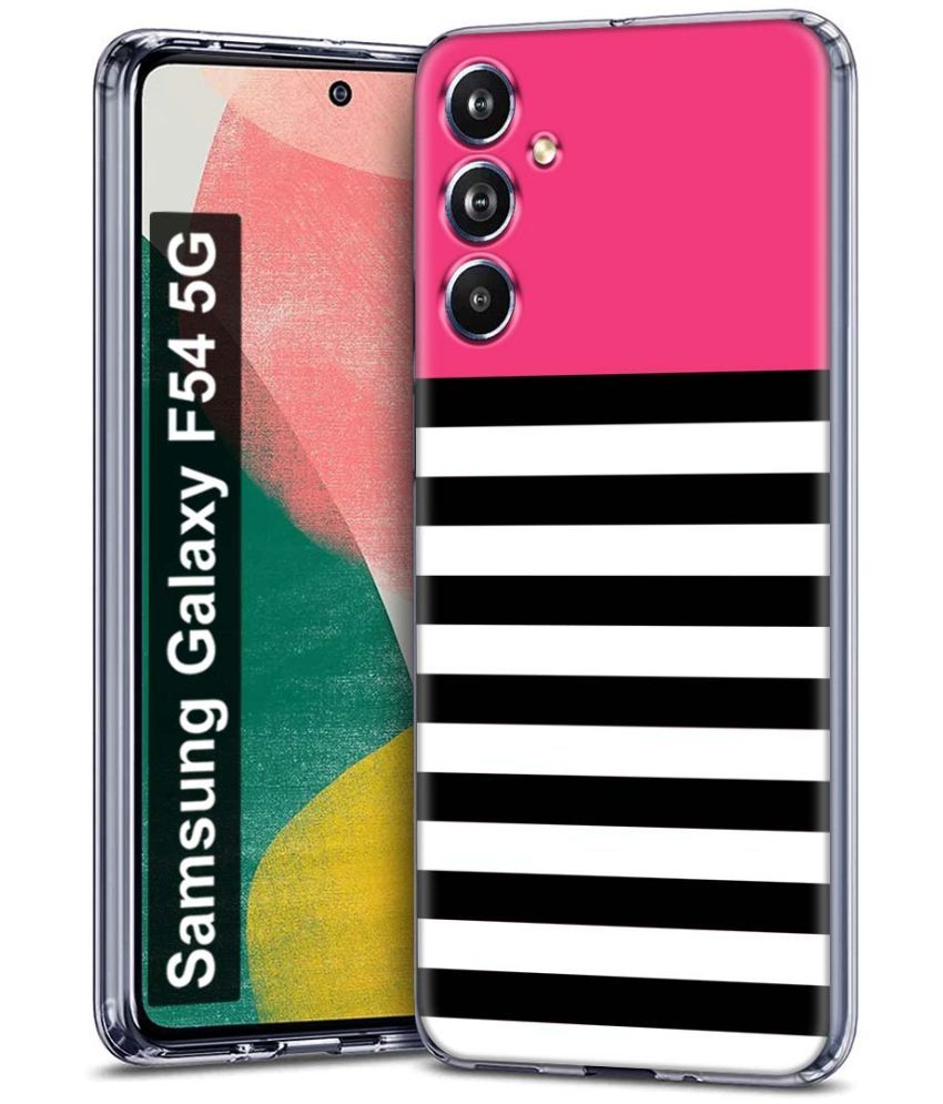     			Fashionury Multicolor Printed Back Cover Silicon Compatible For Samsung Galaxy F54 5G ( Pack of 1 )