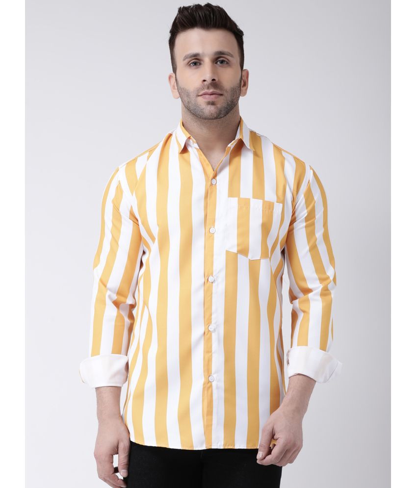     			KLOSET By RIAG 100% Cotton Regular Fit Printed Full Sleeves Men's Casual Shirt - Gold ( Pack of 1 )