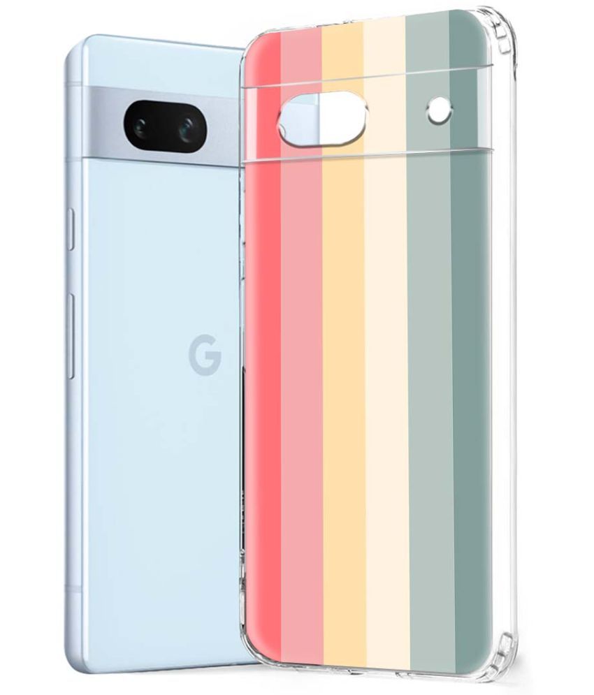     			Fashionury Multicolor Printed Back Cover Silicon Compatible For Google Pixel 7A ( Pack of 1 )