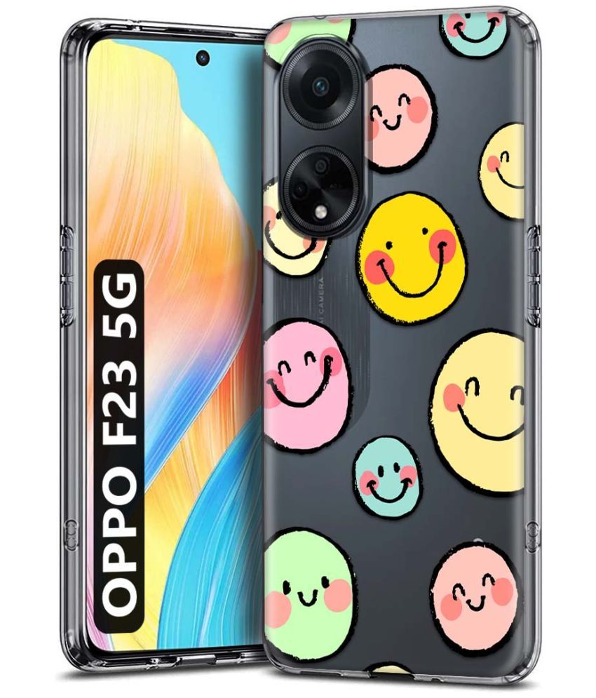     			Fashionury Multicolor Printed Back Cover Silicon Compatible For Oppo F23 5G ( Pack of 1 )