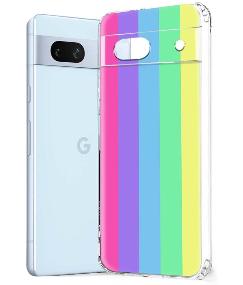     			Fashionury Multicolor Printed Back Cover Silicon Compatible For Google Pixel 7A ( Pack of 1 )