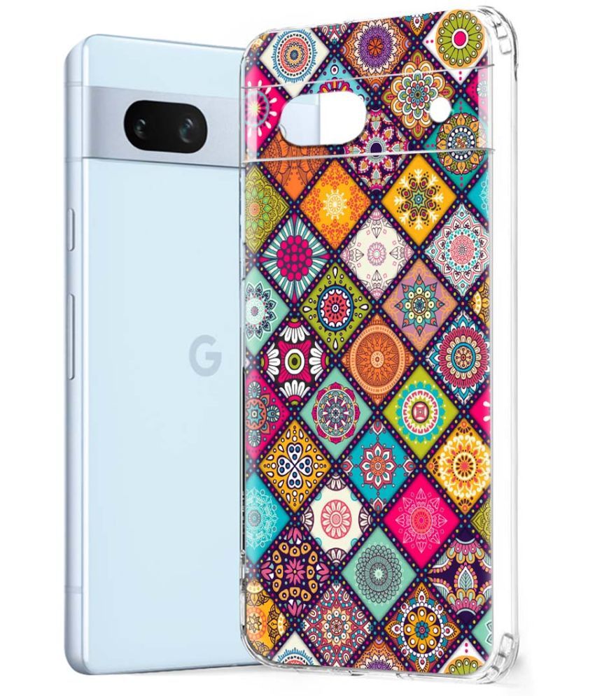     			Fashionury Multicolor Printed Back Cover Silicon Compatible For Google Pixel 7A ( Pack of 1 )