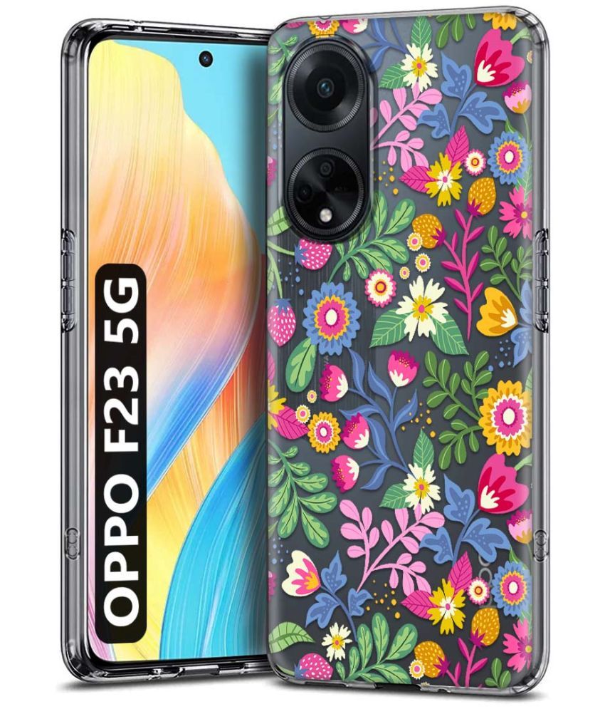     			Fashionury Multicolor Printed Back Cover Silicon Compatible For Oppo F23 5G ( Pack of 1 )