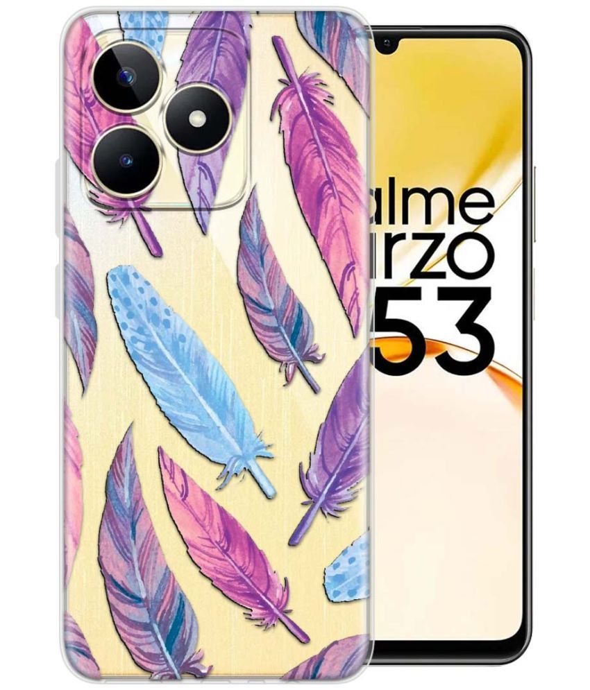     			Fashionury Multicolor Printed Back Cover Silicon Compatible For Realme Narzo N53 ( Pack of 1 )