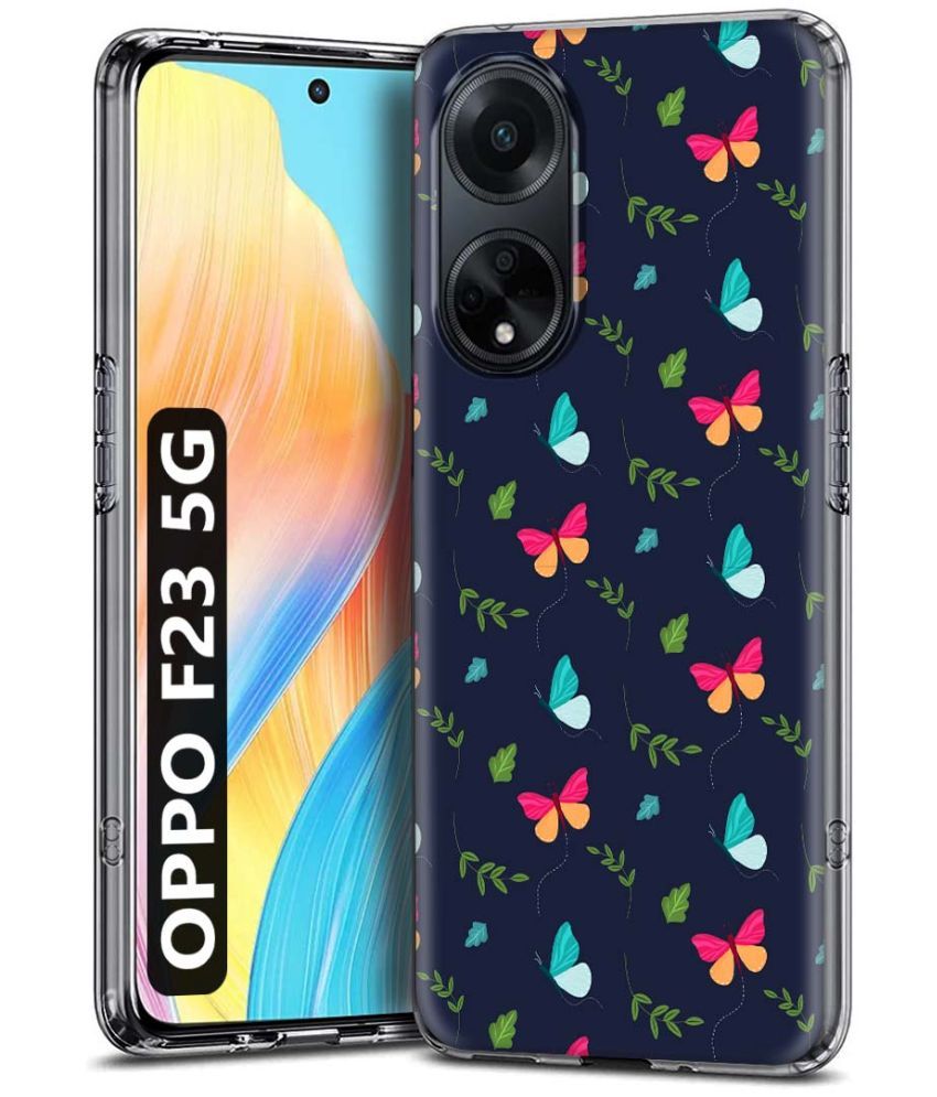     			Fashionury Multicolor Printed Back Cover Silicon Compatible For Oppo F23 5G ( Pack of 1 )