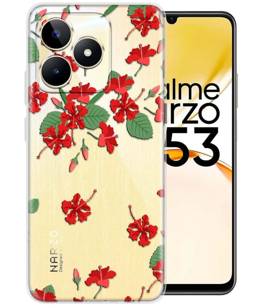     			Fashionury Multicolor Printed Back Cover Silicon Compatible For Realme Narzo N53 ( Pack of 1 )