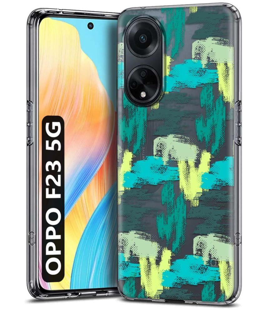     			Fashionury Multicolor Printed Back Cover Silicon Compatible For Oppo F23 5G ( Pack of 1 )