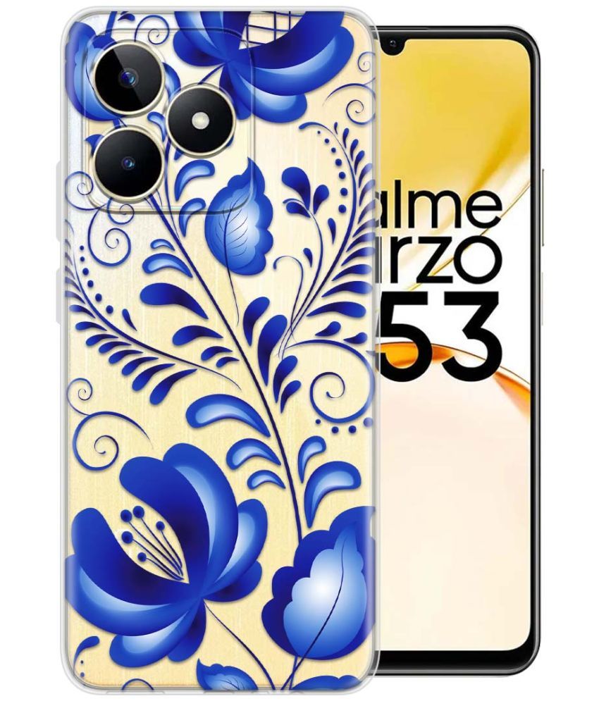     			Fashionury Multicolor Printed Back Cover Silicon Compatible For Realme Narzo N53 ( Pack of 1 )