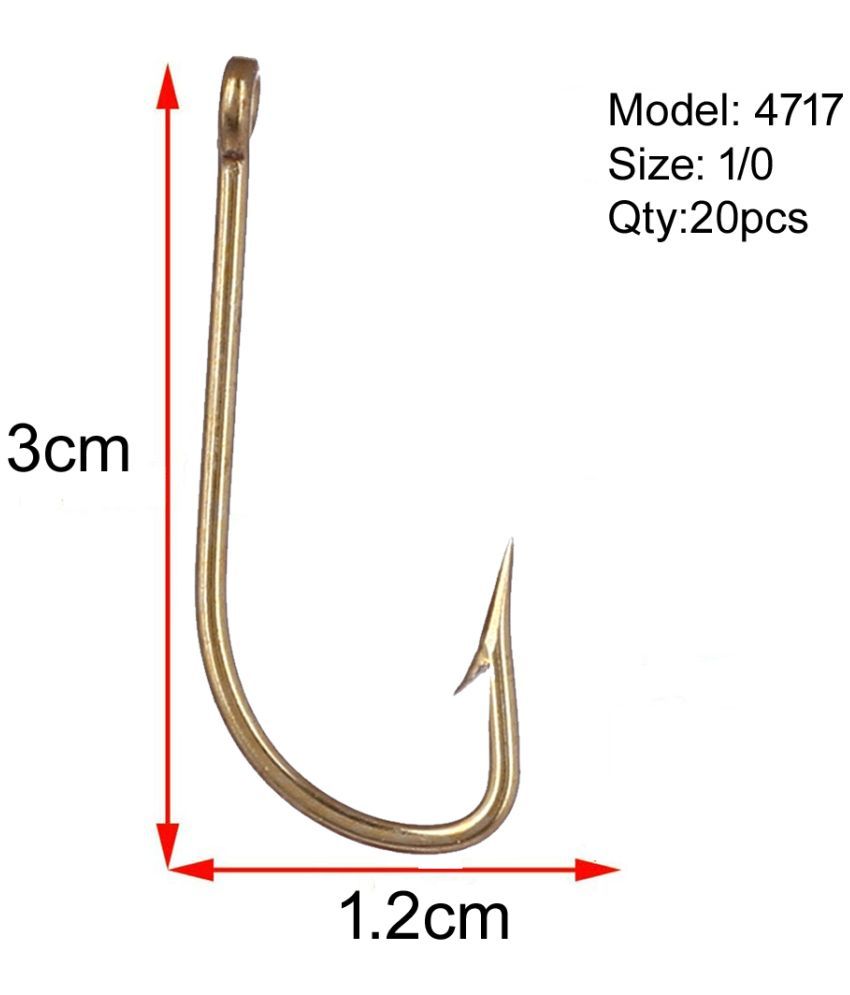     			Fishing Hook 4717 Mustad (#1/0) -20pcs