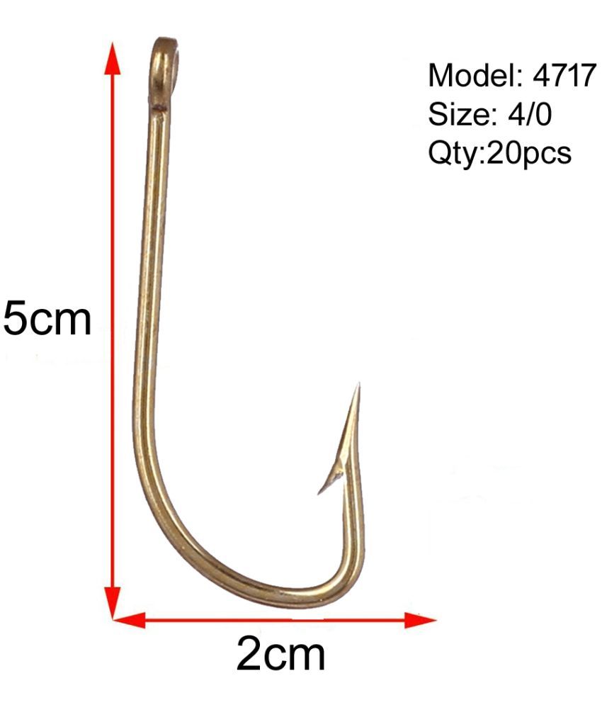     			Fishing Hook 4717 Mustad (#4/0) -20pcs