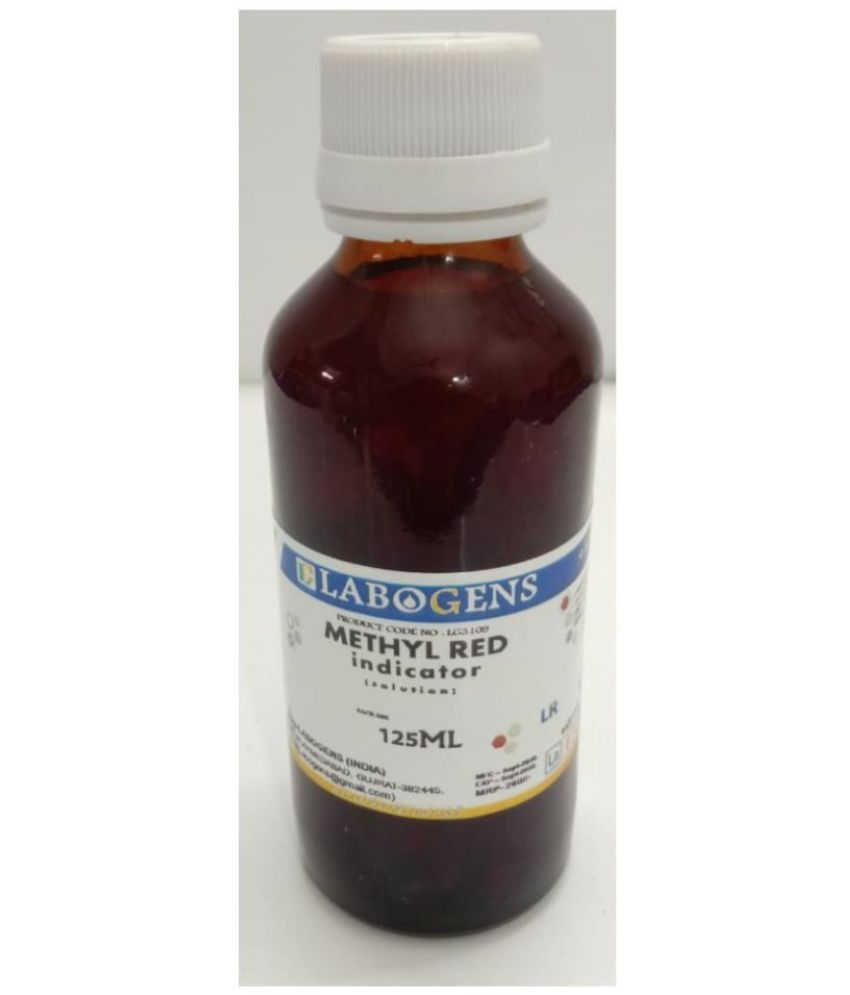     			LABOGENS METHYL RED indicator solution 125ML