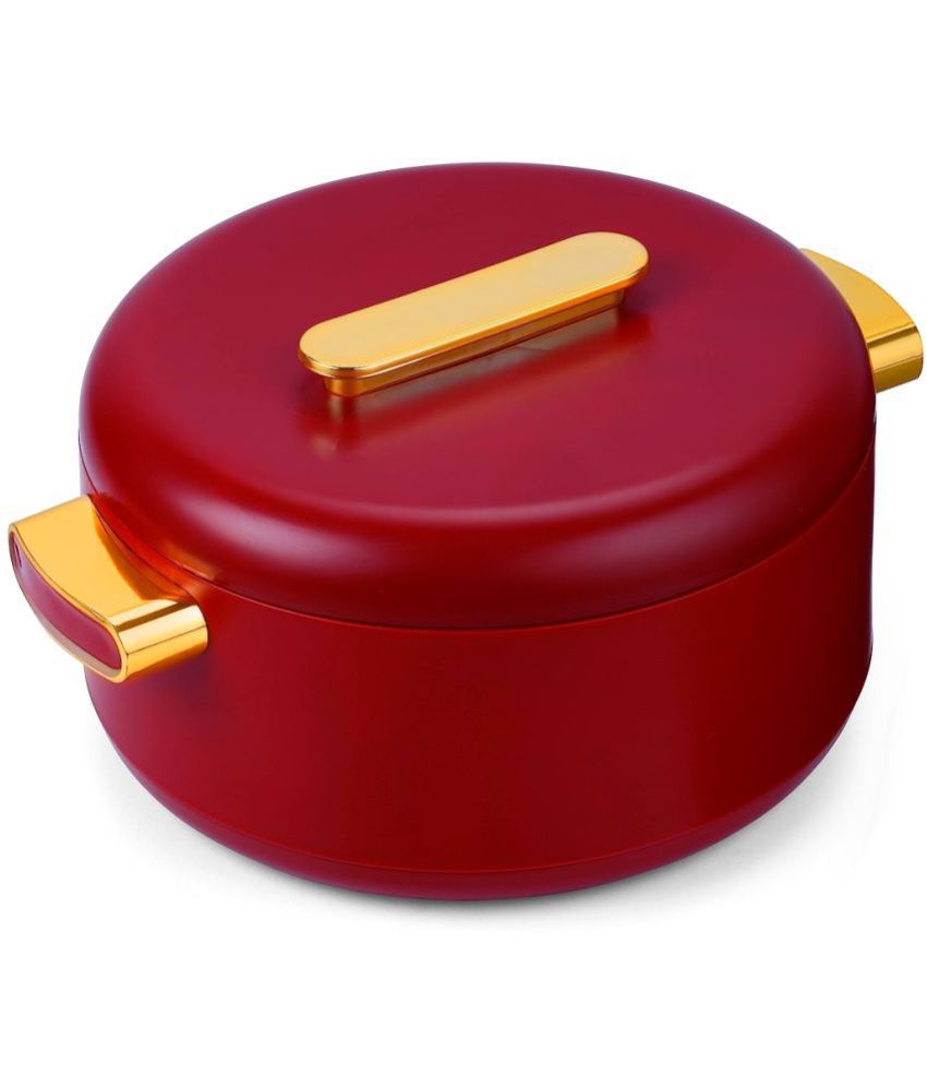     			Oliveware Red Steel Thermoware Casserole ( Set of 1 , 2000 mL )
