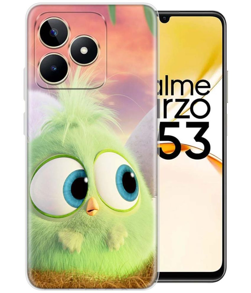     			Fashionury Multicolor Printed Back Cover Silicon Compatible For Realme Narzo N53 ( Pack of 1 )