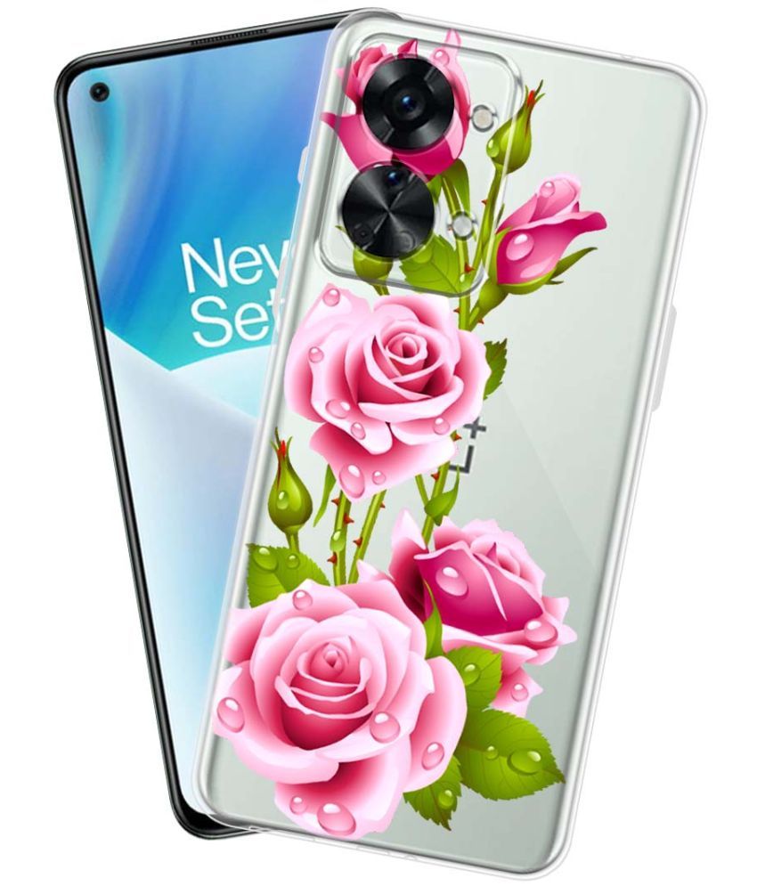     			Fashionury Multicolor Printed Back Cover Silicon Compatible For OnePlus Nord 2T 5G ( Pack of 1 )