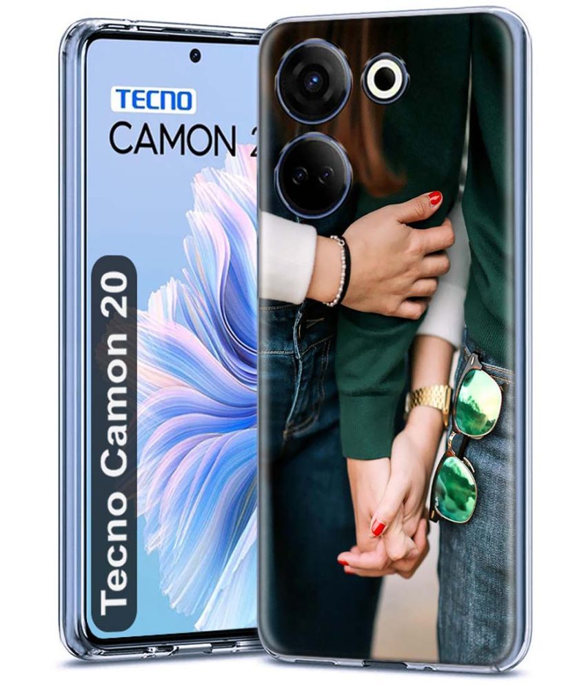     			Fashionury Multicolor Printed Back Cover Silicon Compatible For Tecno Camon 20 ( Pack of 1 )