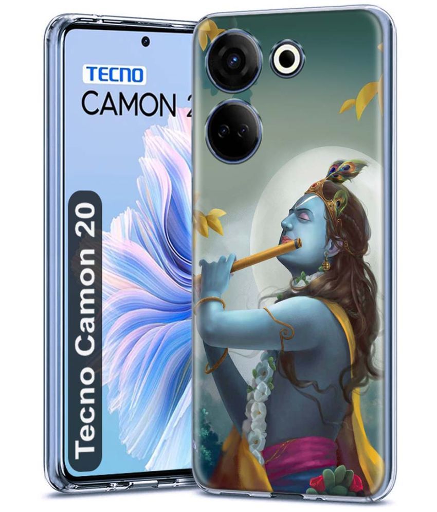     			Fashionury Multicolor Printed Back Cover Silicon Compatible For Tecno Camon 20 ( Pack of 1 )